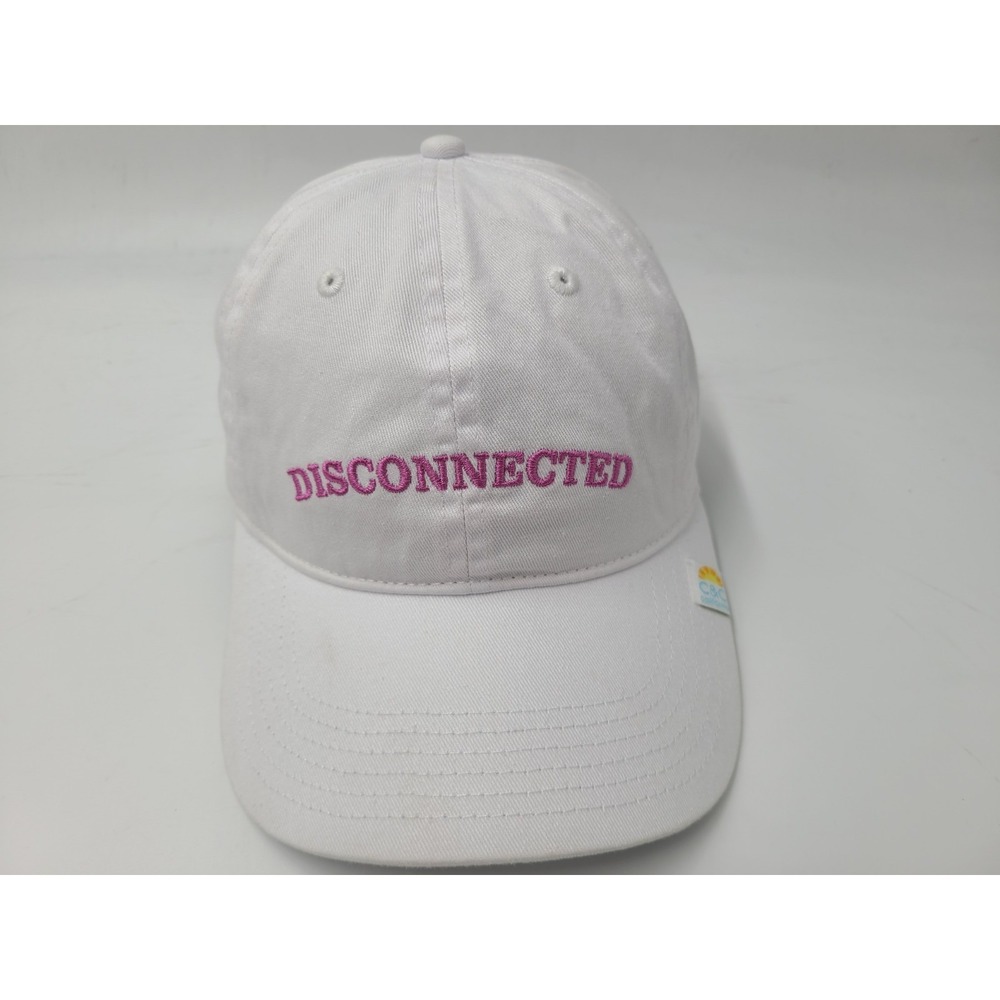 Women Disconnected C&C California Adjustable Hat Cap Cotton Casual White Pink
